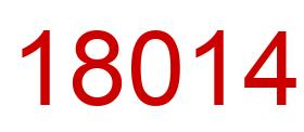 Número 18014 imagen rojo
