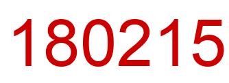 Number 180215 red image