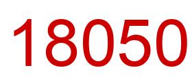 Number 18050 red image