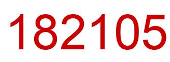 Número 182105 imagen rojo