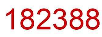 Number 182388 red image