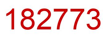 Number 182773 red image