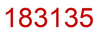 Número 183135 imagen rojo