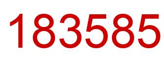 Número 183585 imagen rojo