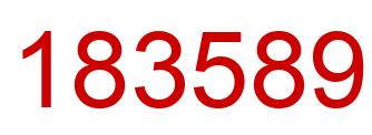 Number 183589 red image