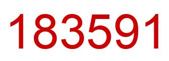 Number 183591 red image