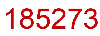 Número 185273 imagen rojo