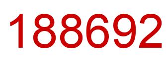 Number 188692 red image