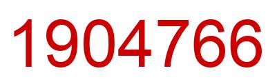 Number 1904766 red image