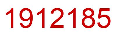 Number 1912185 red image
