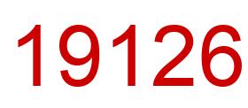 Number 19126 red image