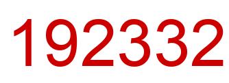 Number 192332 red image