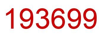 Número 193699 imagen rojo