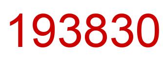 Number 193830 red image