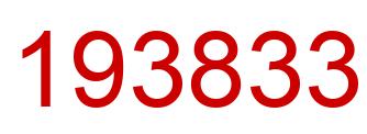 Number 193833 red image