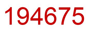 Número 194675 imagen rojo