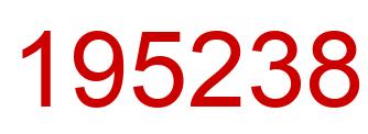 Number 195238 red image