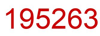 Número 195263 imagen rojo