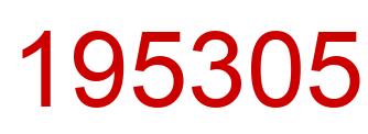 Número 195305 imagen rojo