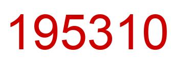 Número 195310 imagen rojo