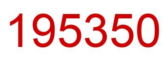 Number 195350 red image