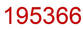 Número 195366 imagen rojo