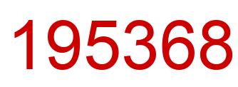 Número 195368 imagen rojo