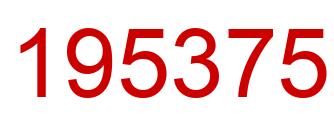 Número 195375 imagen rojo