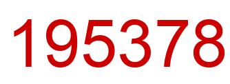 Number 195378 red image