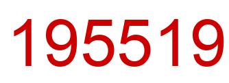 Number 195519 red image