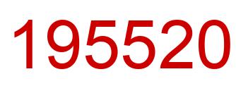 Number 195520 red image
