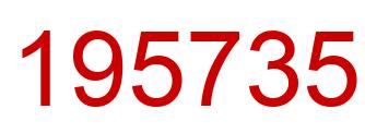 Number 195735 red image