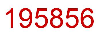 Number 195856 red image