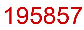 Number 195857 red image