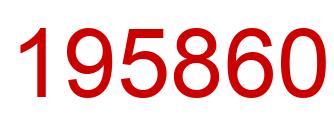 Number 195860 red image