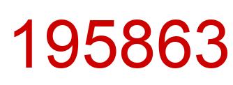 Number 195863 red image