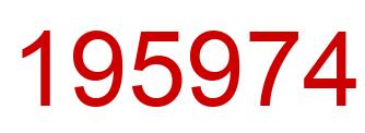 Number 195974 red image