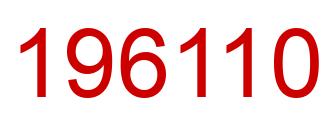 Número 196110 imagen rojo