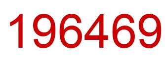 Number 196469 red image