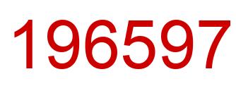 Número 196597 imagen rojo