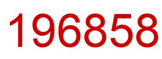 Number 196858 red image