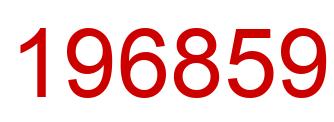 Number 196859 red image