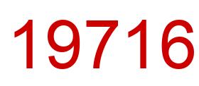 Number 19716 red image