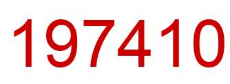 Number 197410 red image