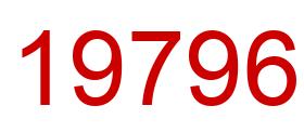 Número 19796 imagen rojo