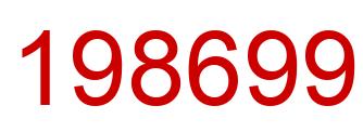 Number 198699 red image