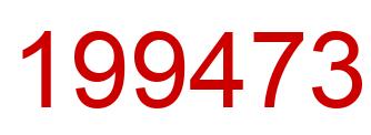 Number 199473 red image