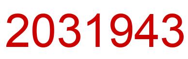 Número 2031943 imagen rojo