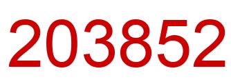 Número 203852 imagen rojo