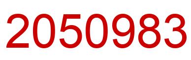 Number 2050983 red image